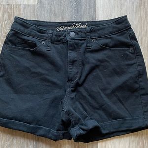 universal thread women high rise midi jean shorts